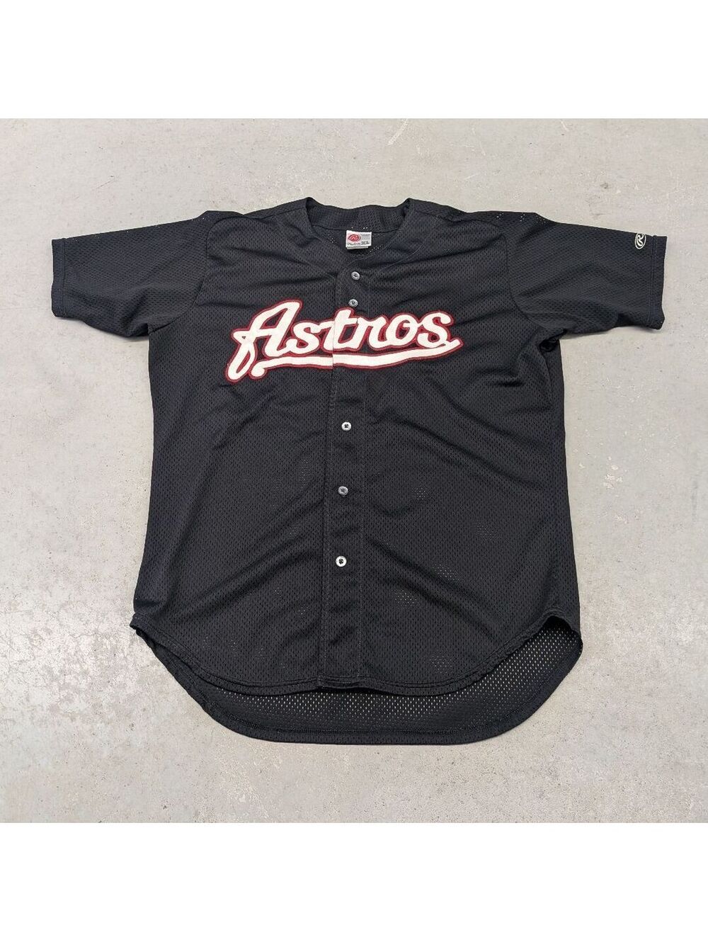 Vintage Y2K Astros Rawlings Black Baseball Jersey